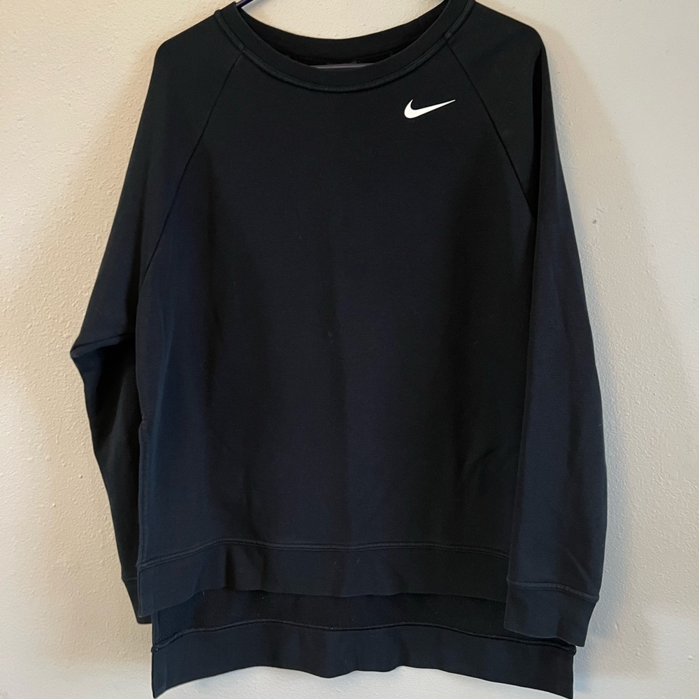 Black Nike Dri-Fit sweatshirt.